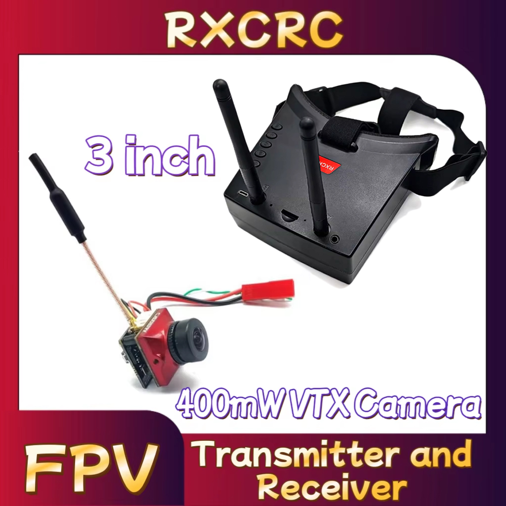 Goggles Fpv - Transmisor de módulo RXCRC 5,8G, cámara