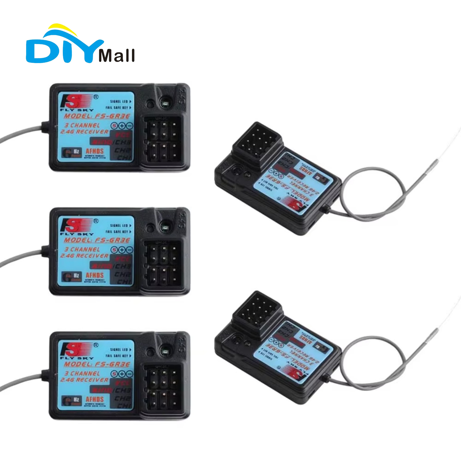Flysky Transmitter - Receptor Impermeable Flysky FS-GR3E de 3