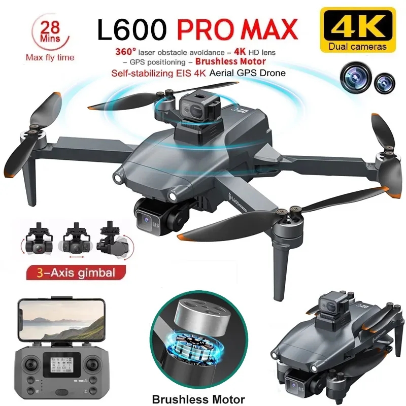 Brushed Drone Motor - L600 PRO MAX GPS Drone profesional