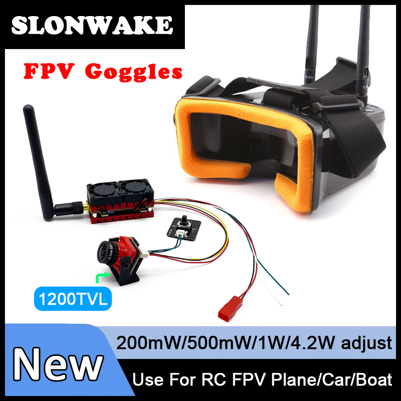 Goggles Fpv - SLONWAKE 5,8G 48CH 4,2 W transmisor