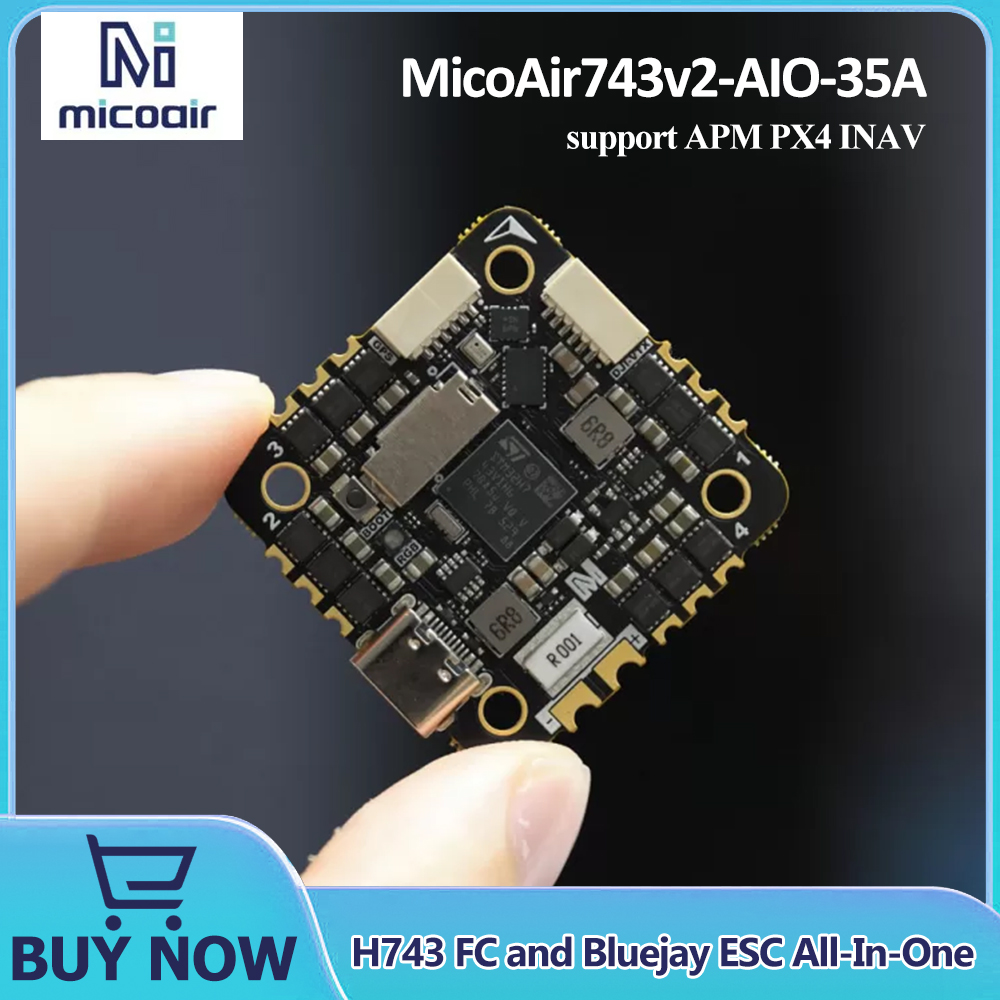 Betaflight Fc - MicoAir743v2-AIO-35A H743 FC y Bluejay ESC
