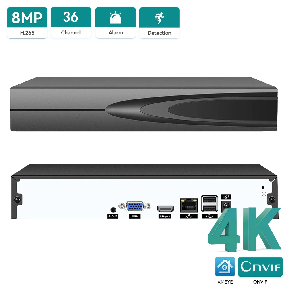 Hd Zero Camera - NVR CCTV 4K ONVIF de 36/16/10