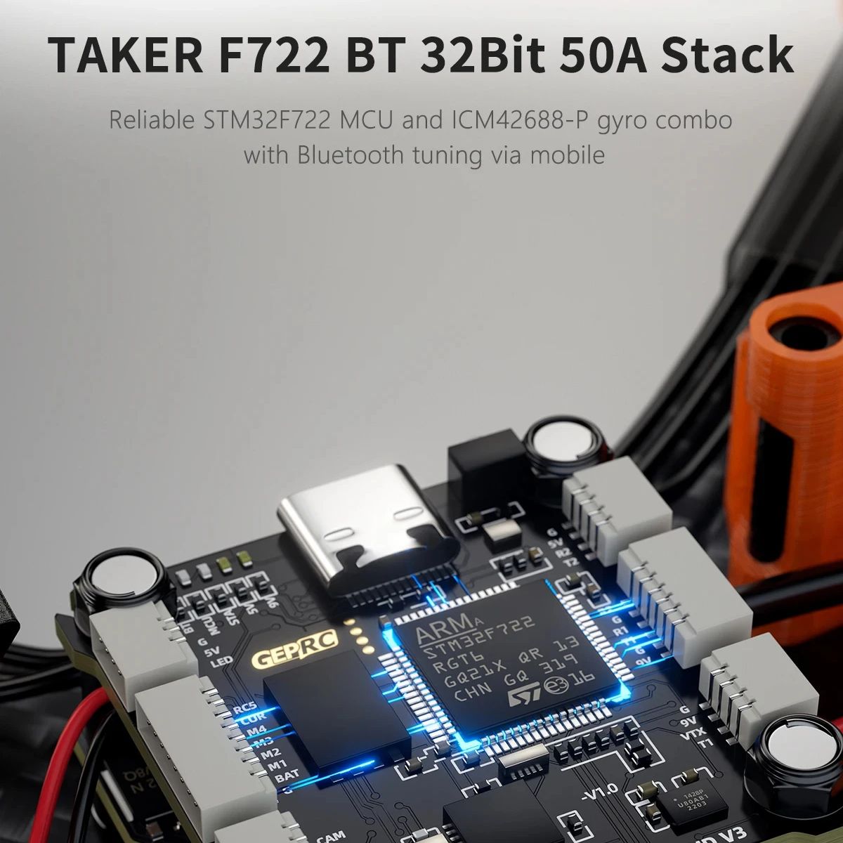 GEPRC MARK5 O4 Pro DC WTFPV, d - F722 Flight Controller reseña y precio