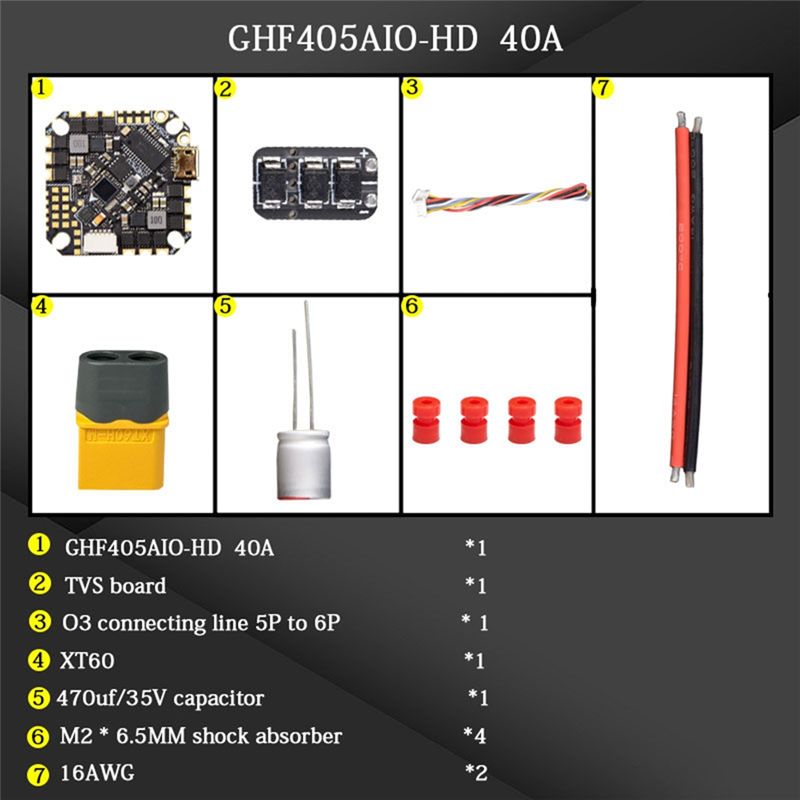 Controlador de Vuelo AIO ABTI- - F405 Flight Controller reseña y precio