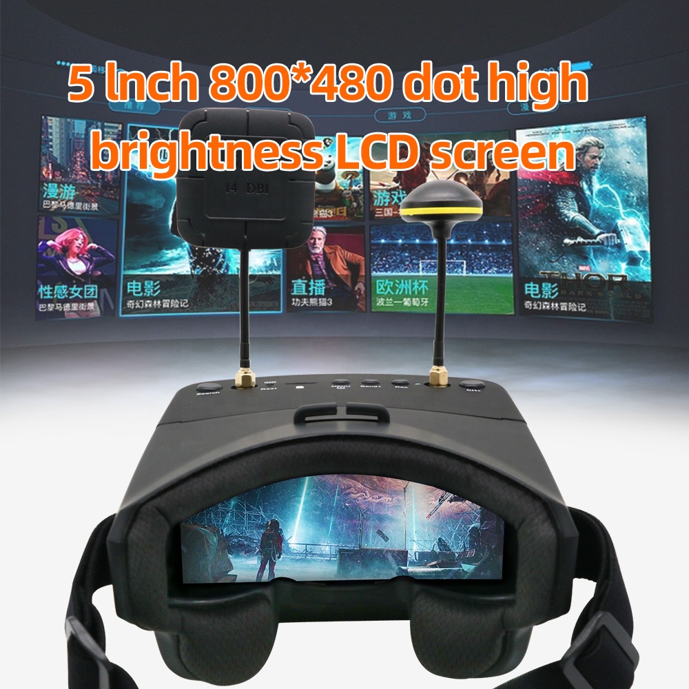 Gafas FPV EV800D 5.8G 40CH de  - Goggles Fpv reseña y precio