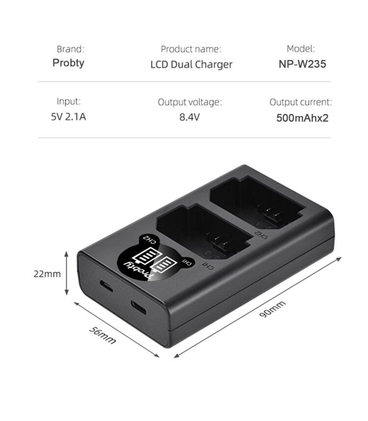 2200mAh NP-W235 NP W235 baterí - Drone With Camera reseña y precio