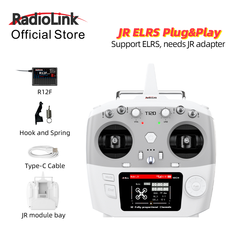 Módulo RadioLink T12D JR 12CH  - Radio Transmitter 2.4Ghz reseña y precio