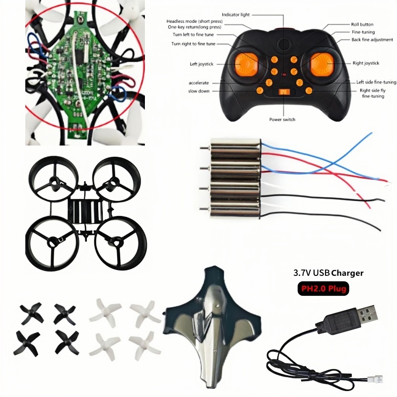 Kit Completo de Dron DIY 2.4G  - Brushed Drone Motor reseña y precio
