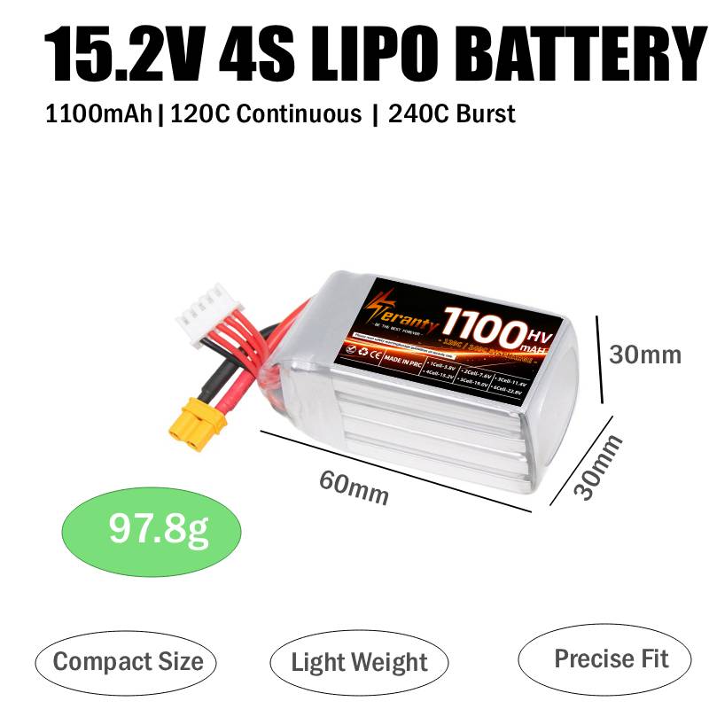 Batería LiPo HV Teranty 2S 3S  - Lipo Battery 4S reseña y precio