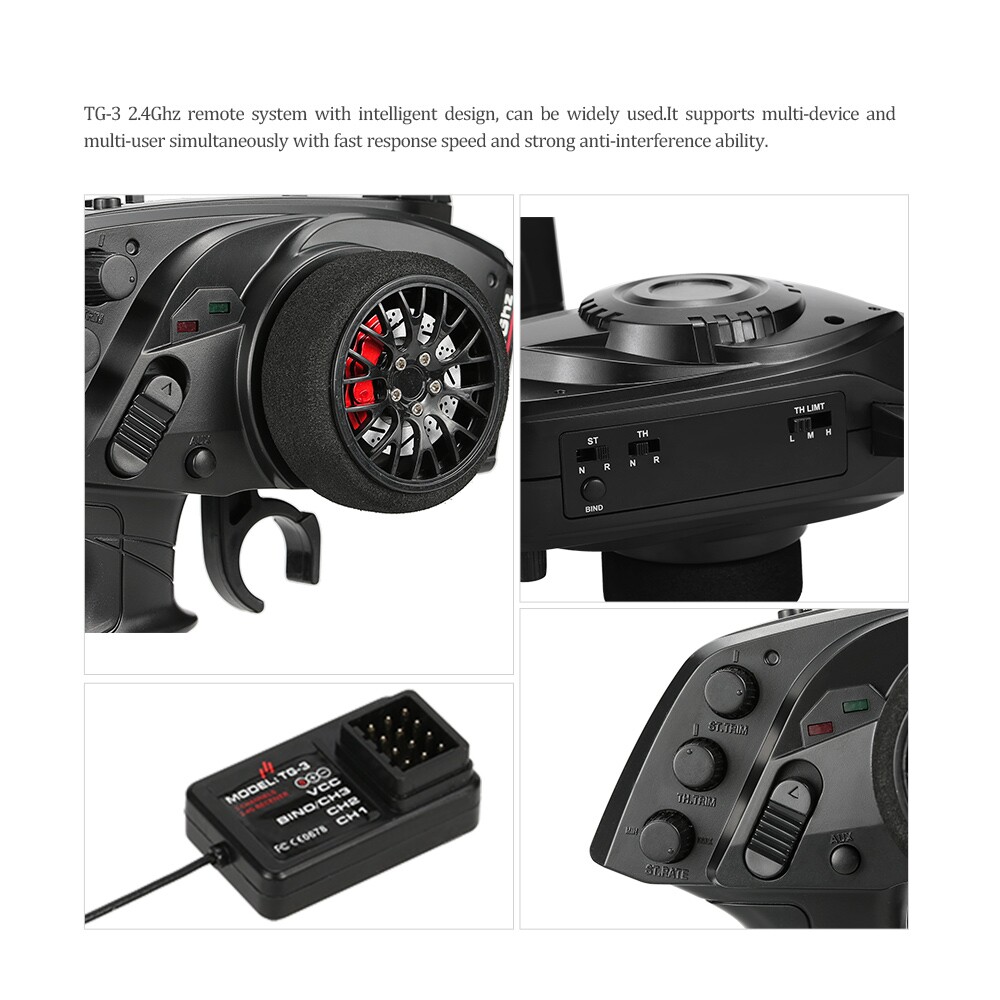 GoolRC TG3 2,4 GHz 3CH Transmi - Radio Transmitter 2.4Ghz reseña y precio