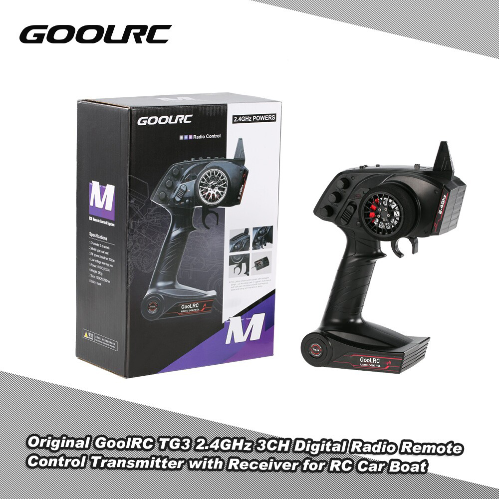 GoolRC TG3 2,4 GHz 3CH Transmi - Radio Transmitter 2.4Ghz reseña y precio