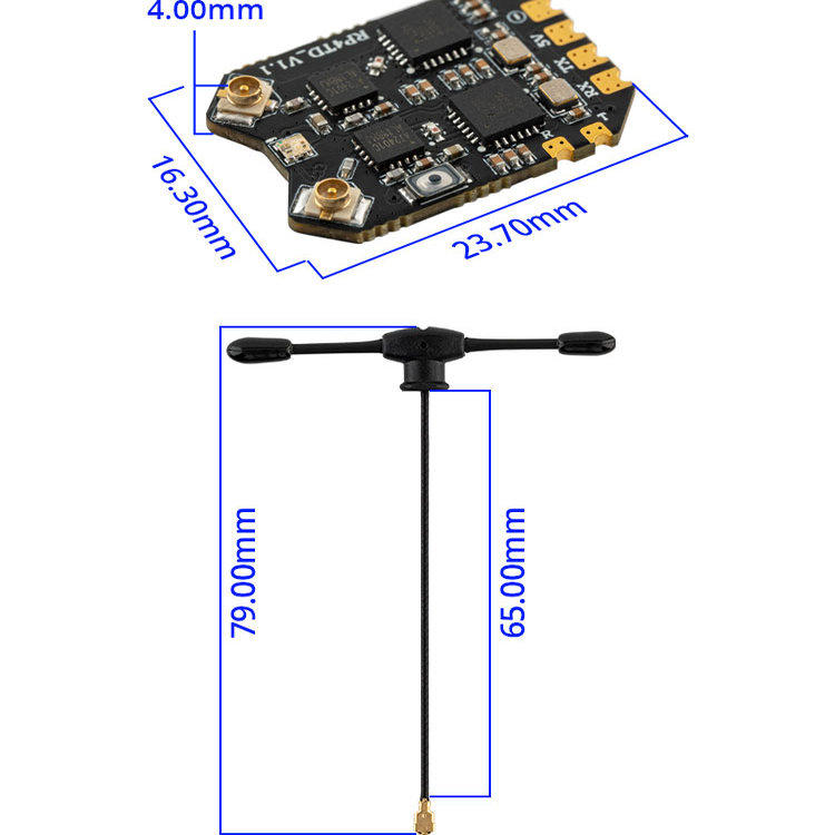 Receptor RadioMaster RP4TD Exp - Analog Fpv Camera reseña y precio
