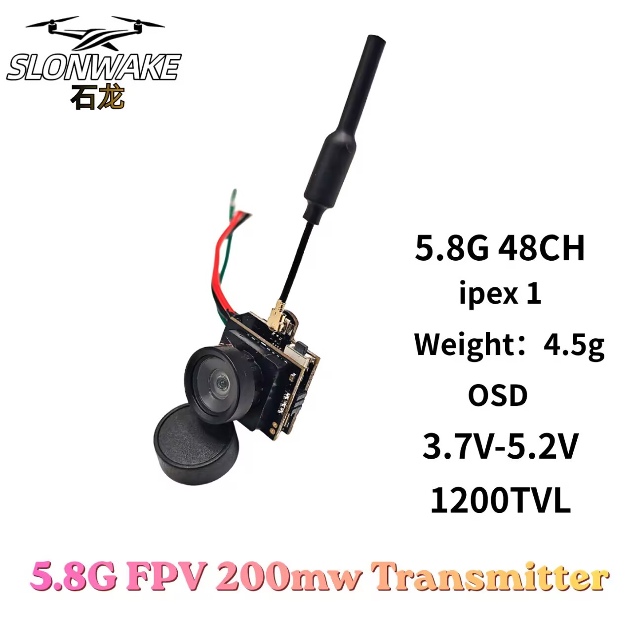 SLONWAKE Cámara de Transmisión - Analog Fpv Camera reseña y precio