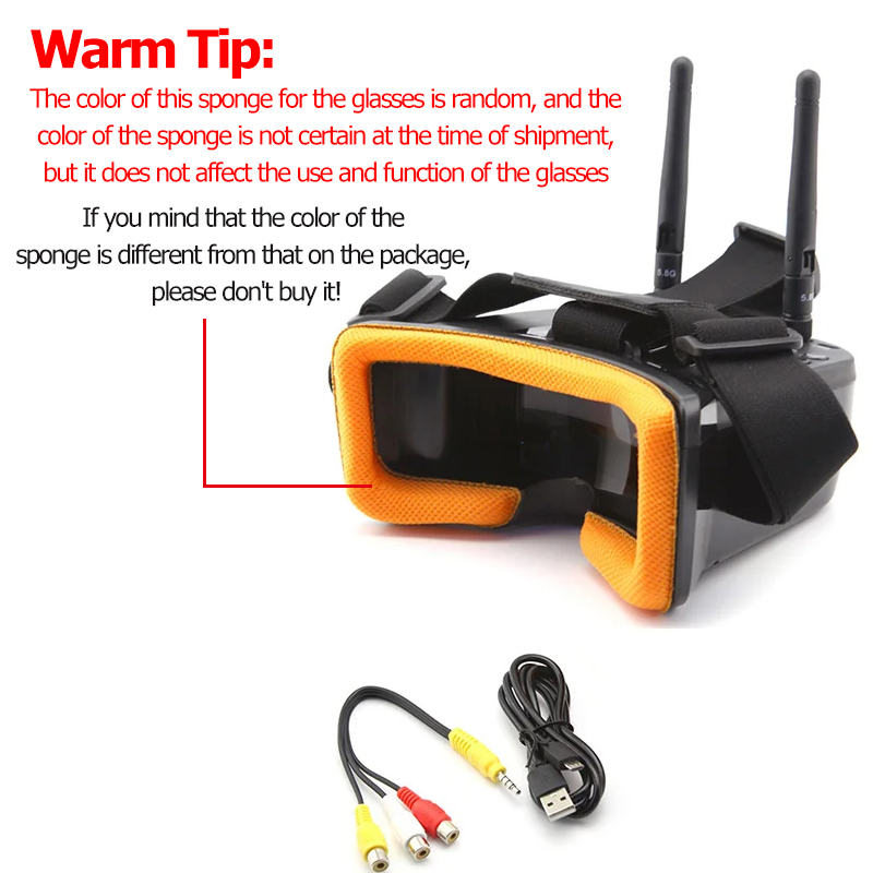Gafas de vídeo VR009 FPV, pant - Goggles Fpv reseña y precio