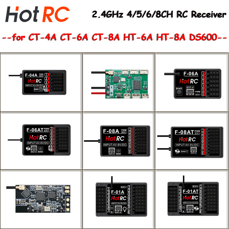 Receptores HOTRC de 2,4 Ghz F- - Radio Transmitter 2.4Ghz reseña y precio