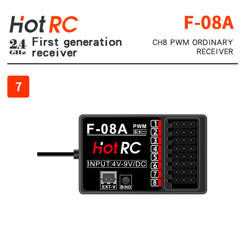 Receptores HOTRC de 2,4 Ghz F- - Radio Transmitter 2.4Ghz reseña y precio